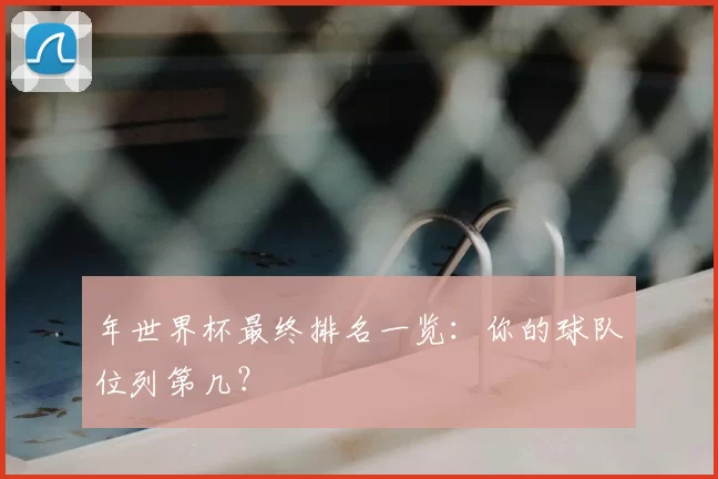年世界杯最终排名一览：你的球队位列第几？