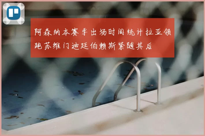 阿森纳本赛季出场时间统计拉亚领跑苏维门迪廷伯赖斯紧随其后